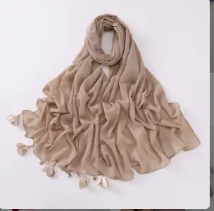 Heart Petal Hijab -  Soft Latte - 11