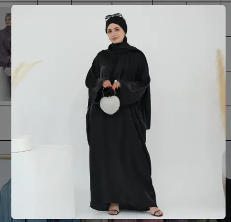 Luxe Hood Abaya Series - Black
