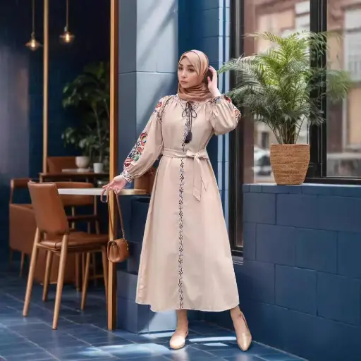 Noura Étoffe Beige 
