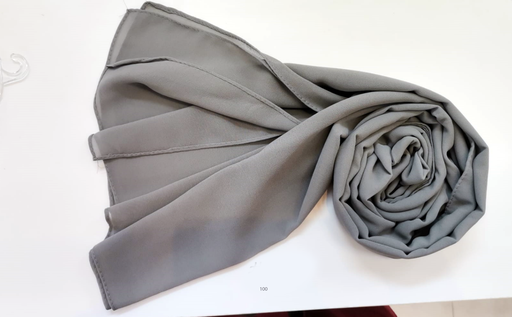 [EV100] Everyday Chiffon Hijab - Graphite Glamour