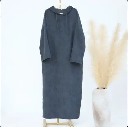 Abaya à Capuche -  Ash Grey