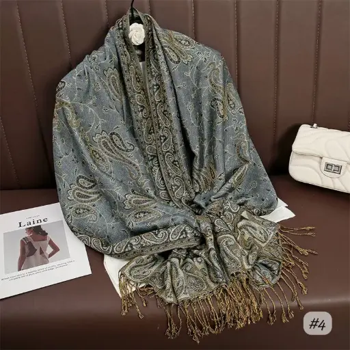 [JPS4] JPS4 - Jacquard Pashima Scarf - 4