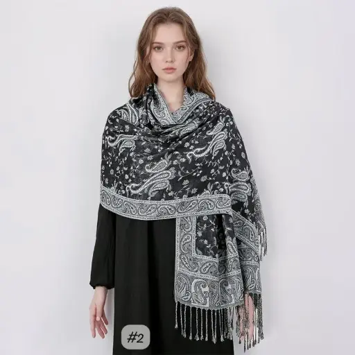 [JPS2] JPS2 - Jacquard Pashima Scarf - 2
