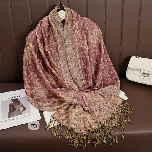 [JPS3] JPS3 - Jacquard Pashima Scarf - 3