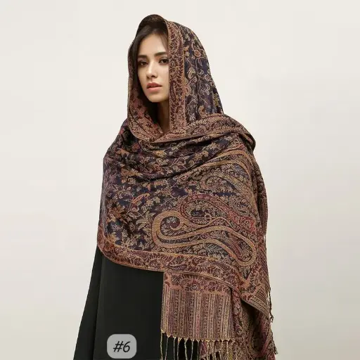 [JPS6] JPS6 - Jacquard Pashima Scarf - 6