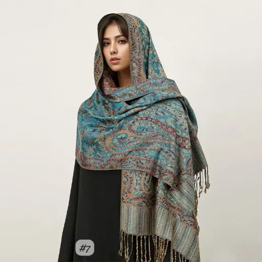 [JPS7] JPS7 - Jacquard Pashima Scarf - 7