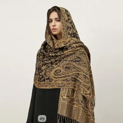 [JPS9] JPS9 - Jacquard Pashima Scarf - 9