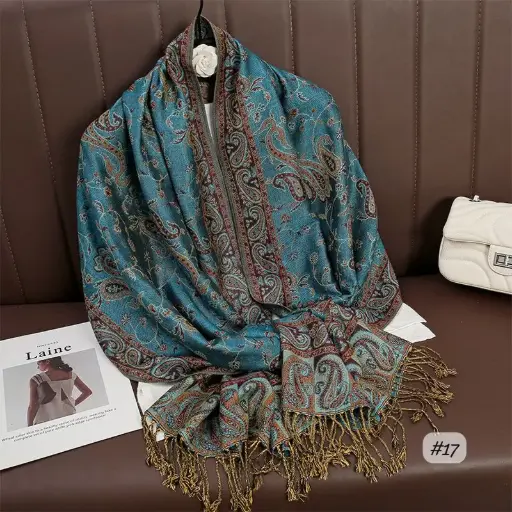 [JPS17] JPS17 - Jacquard Pashima Scarf - 17