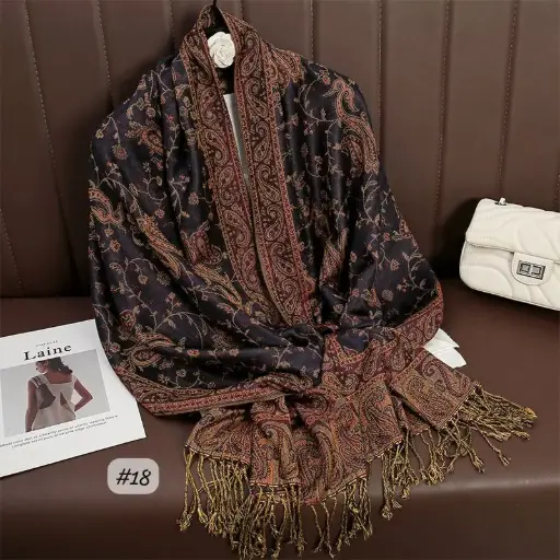 [JPS18] JPS18 - Jacquard Pashima Scarf - 18