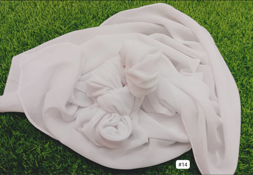 [14] Crinkle Chiffon - Snowfall Whisper
