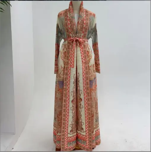 [LR992] Elysian Pleated Abaya – LR992 Ocean Regal