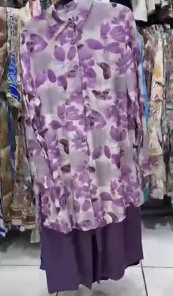 Blossom Veil Coord Set - Brown