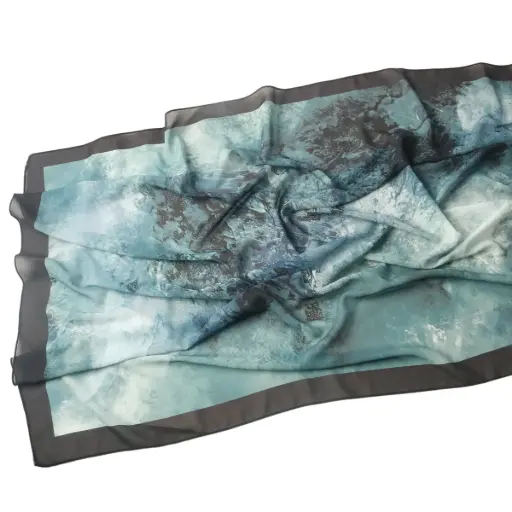 [CW21] Crystal Glacier Printed Hijab - CW21