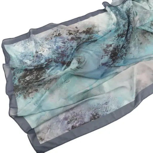 [CW5]  Icy Veil Printed Hijab - CW5