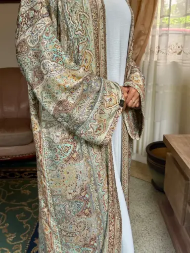 [Soft Pearl Jade Pashmina Abaya] Soft Pearl Jade Pashmina Abaya 