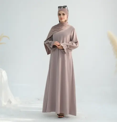 Airé Flow Abaya -Silken Taupe