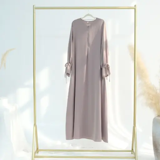 Airé Flow Abaya - Ash Grey Mist