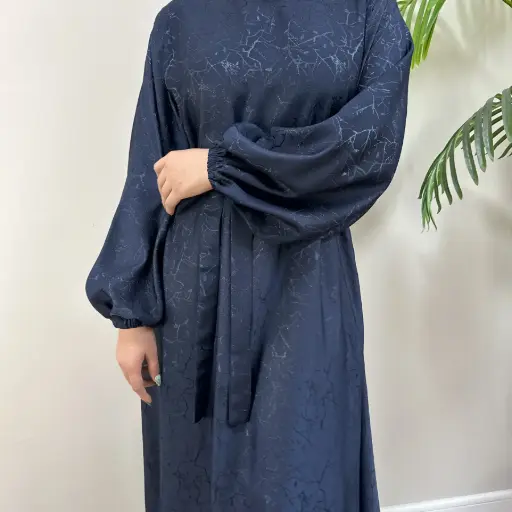 Zephyr Vein Abaya - Midnight