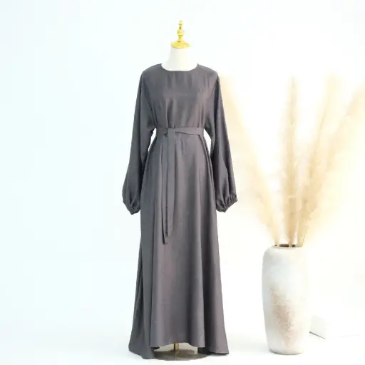 Zephyr Vein Abaya - Ash