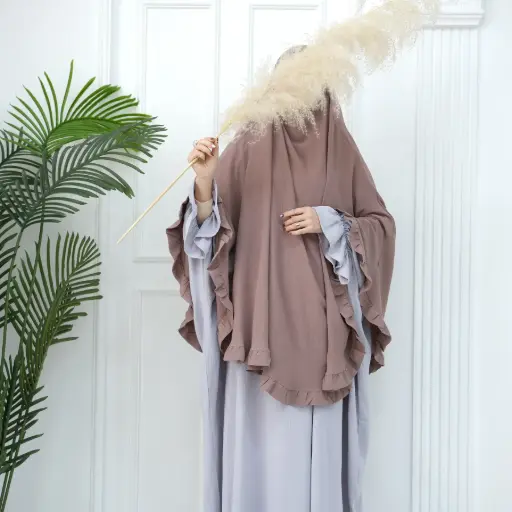 NAJWA Cape Khimar Collection - Mocha Dusk