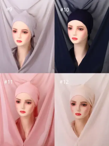 INSTANT READY Hijab Set - Light Pink- Ref11