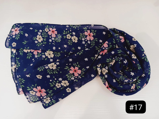 [17] Printed Hijab - Starry Blossom