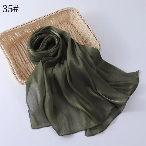 Shimmer scarf 35 - Matcha Dark 