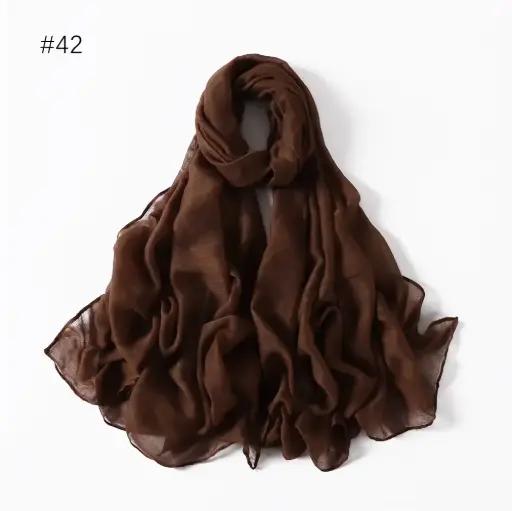 Summer Rayon Cotton - Mocha Brown - REF42