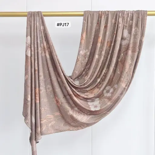 [PJ17] PJ17 - Printed Premium Jersey Cotton - Misty Taupe
