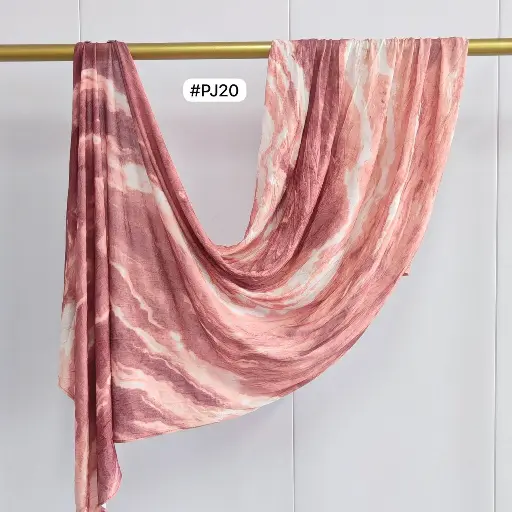 [PJ20] PJ20 - Printed Premium Jersey Cotton - Blush Quartz
