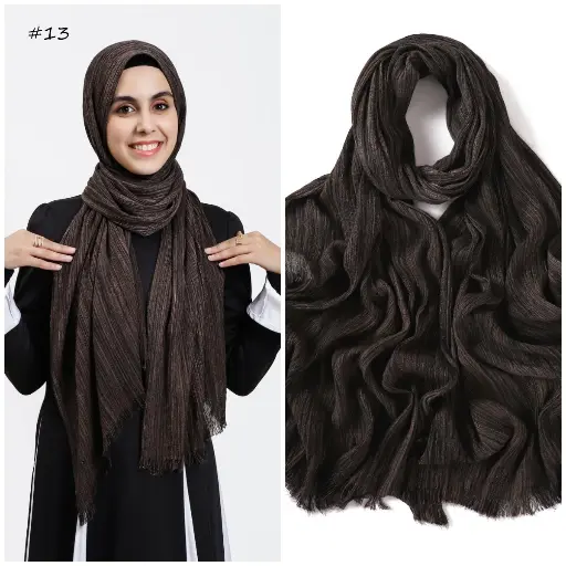 [SCR13] SCR13 - Stripe Crepe Rayon Cotton - Deep Espresso